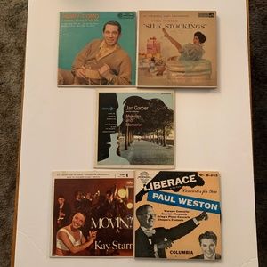 45 vintage records Perry Como, Liberace, Kay Starr, Cole Porter (Lot of 5)